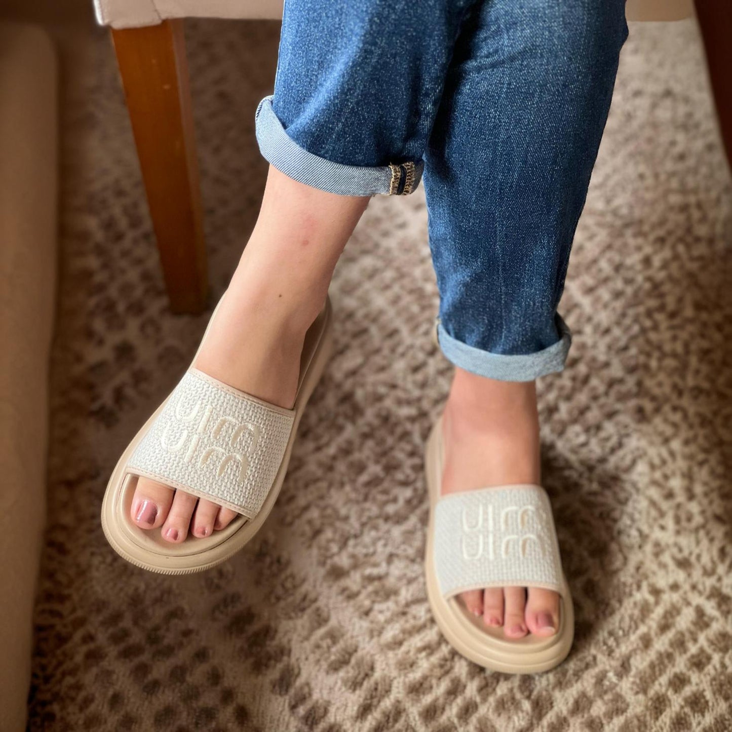 Miu Miu Sandales à logo appliqué