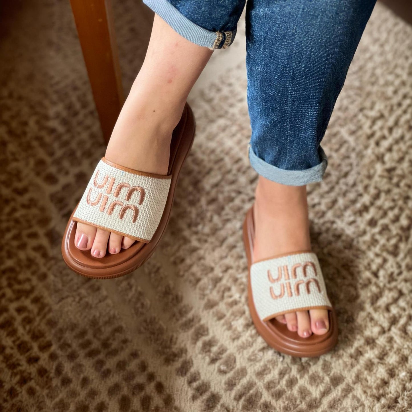 Miu Miu Sandales à logo appliqué