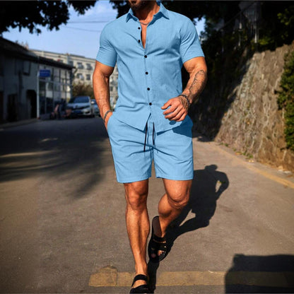 Ensemble 2Pcs Lin Pour Homme