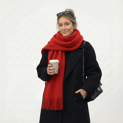 Cache-Cou Rouge Tendance – Doux, Chaud & Ultra Chic